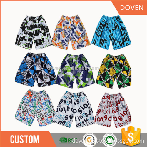 Dry fit polyester Printed sport shorts